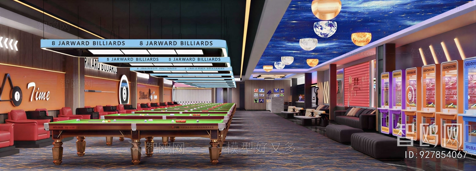 Modern Billiard Room