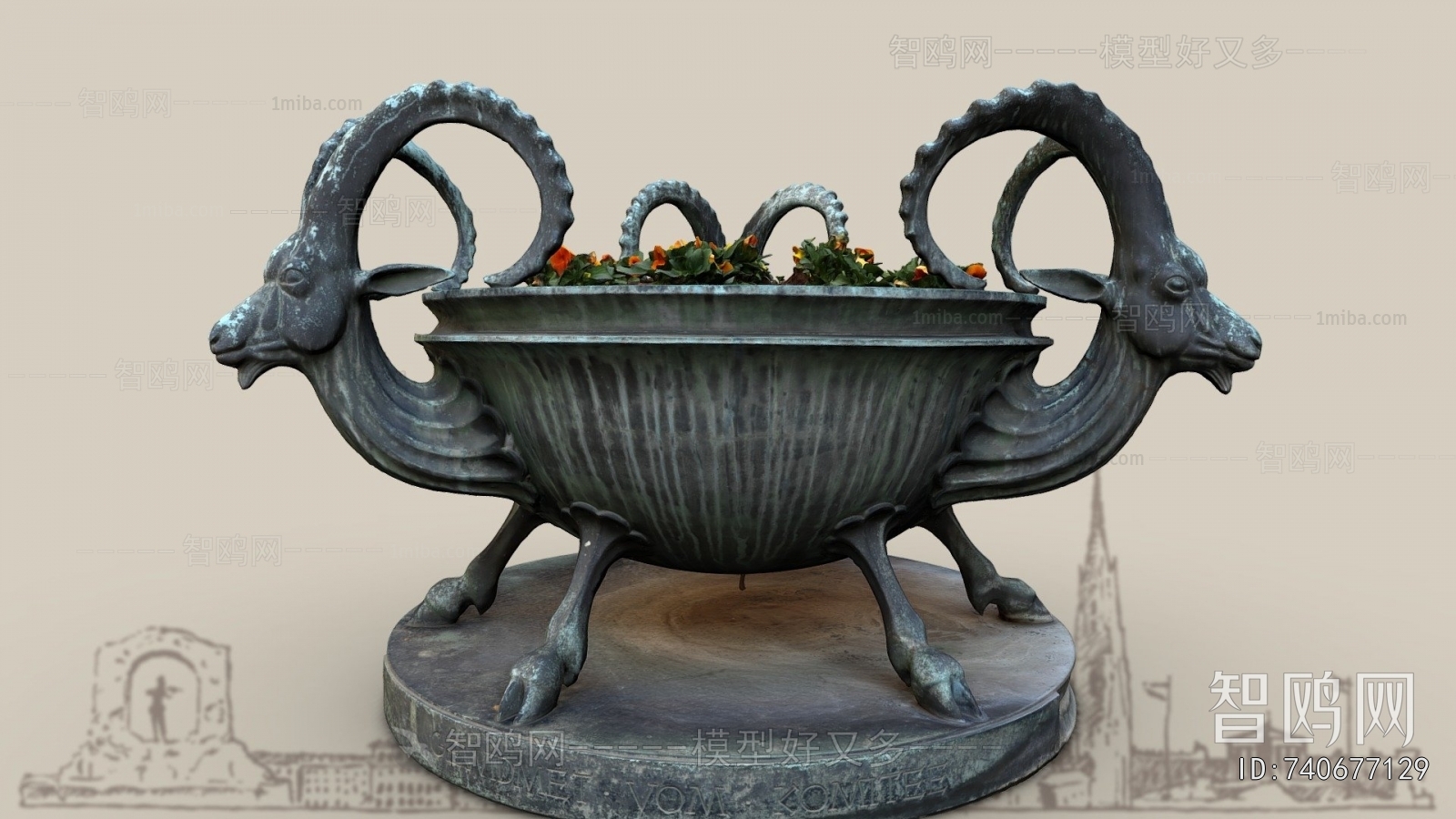 European Style Flower Bed, Flower Bowl, Flower Box