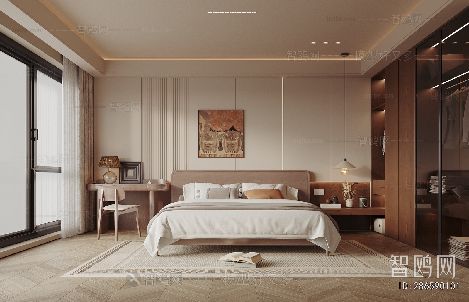 Wabi-sabi Style Bedroom