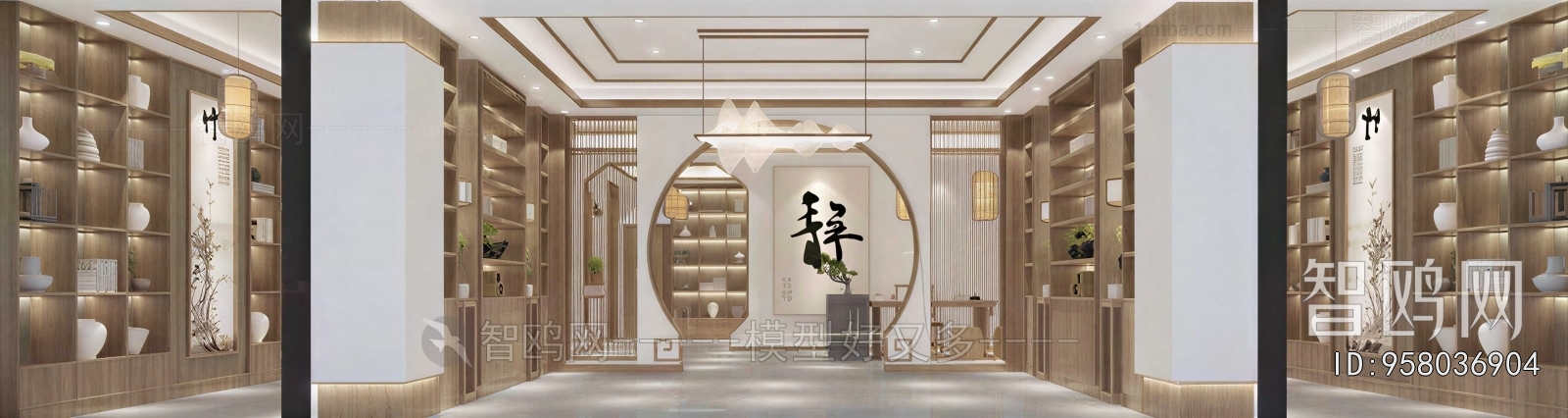 New Chinese Style Exhibition Hall