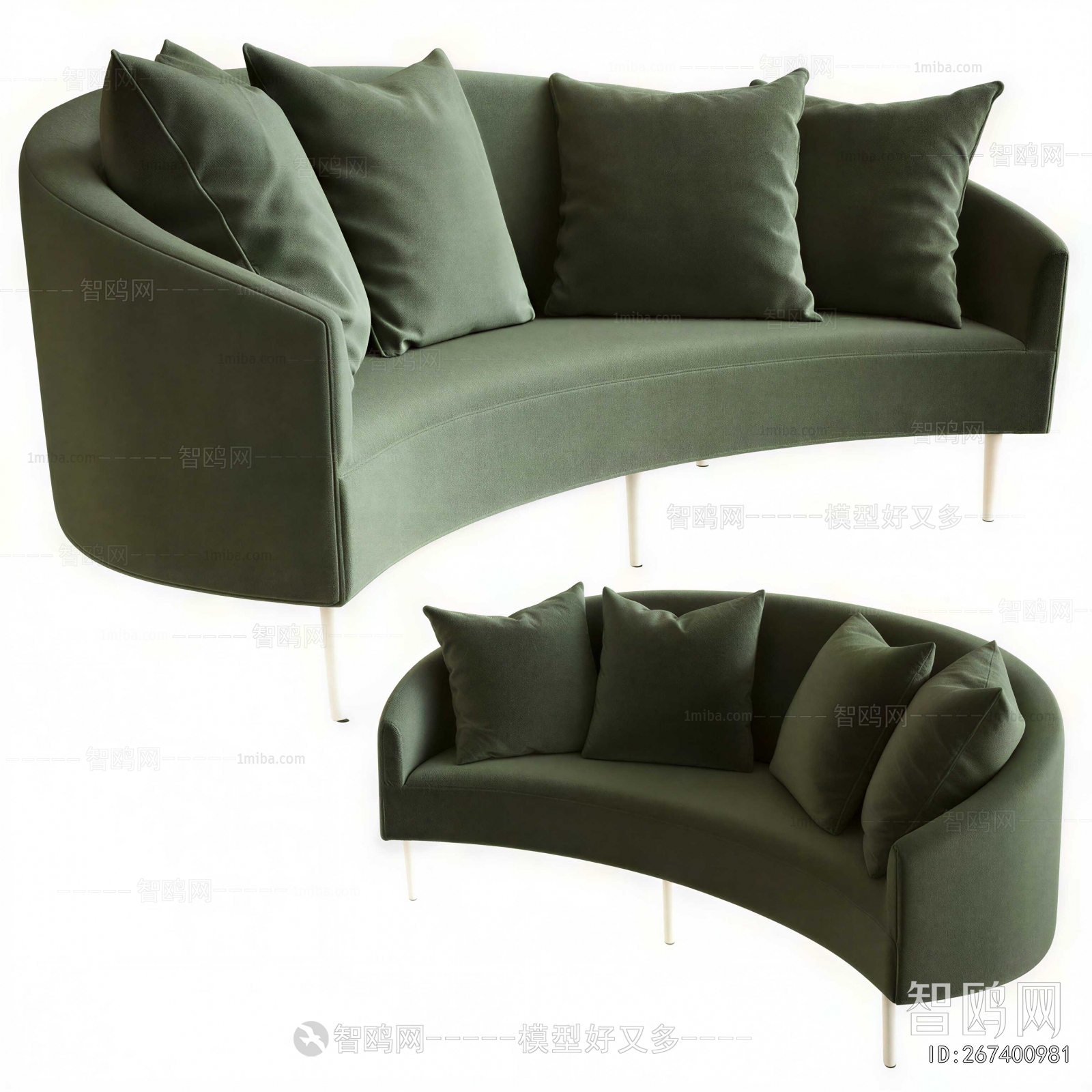 Modern Curved Sofa