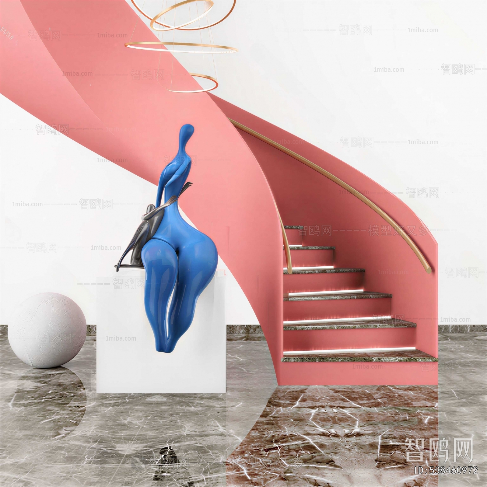 Modern Rotating Staircase