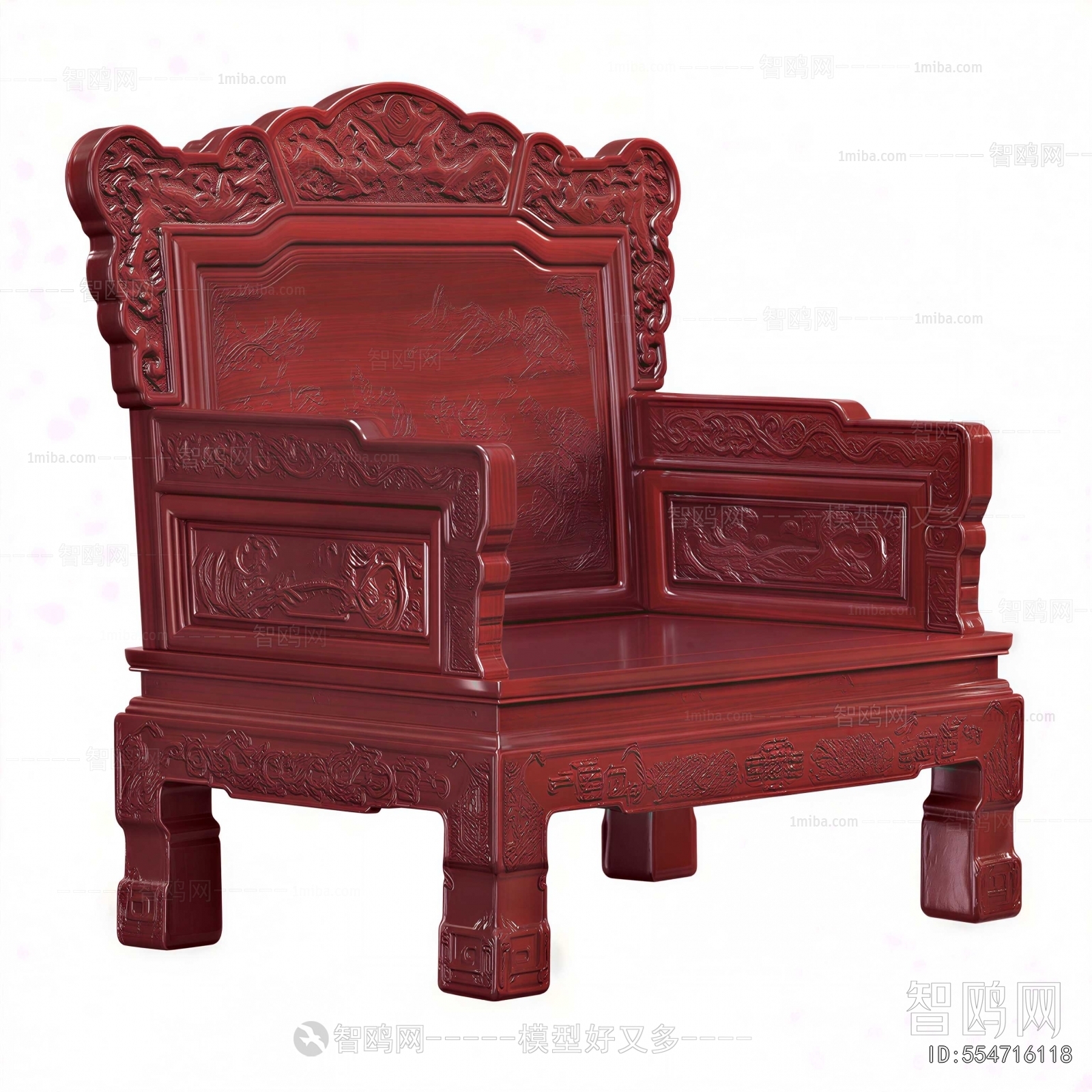 Chinese Style Single Sofa