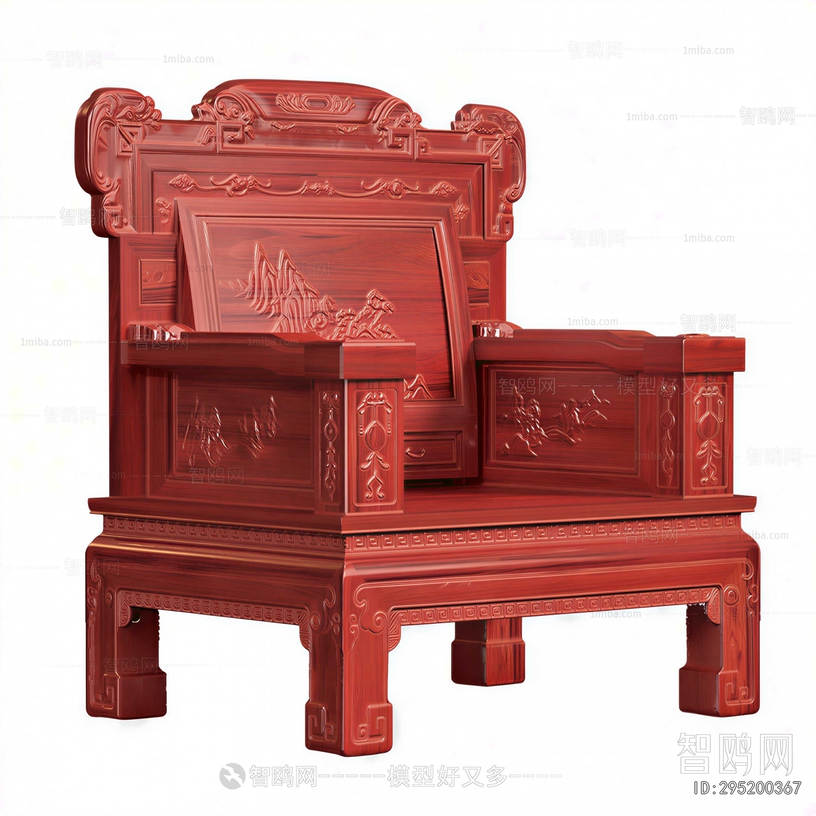 Chinese Style Single Sofa