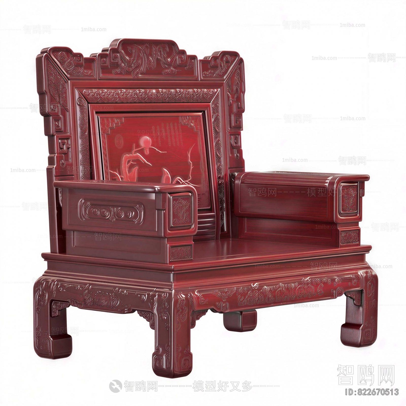 Chinese Style Single Sofa