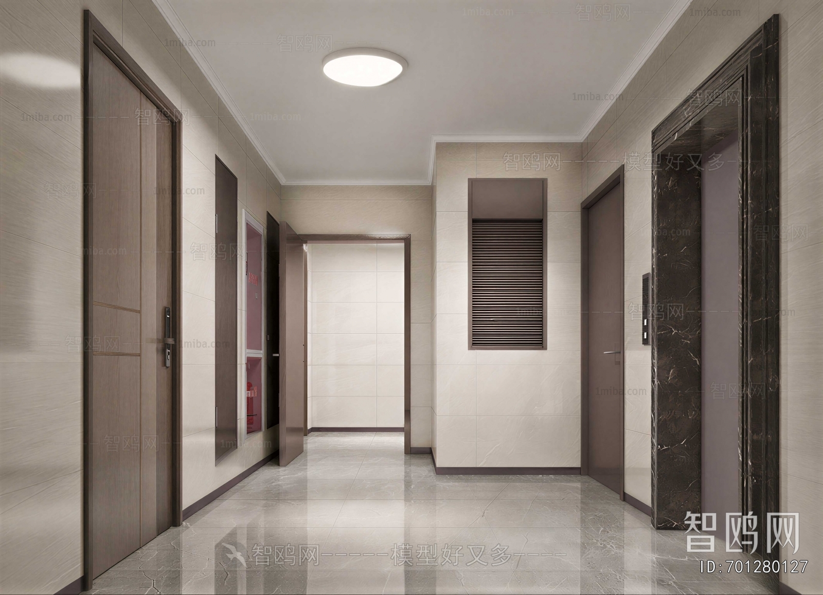 Modern Office Elevator Hall