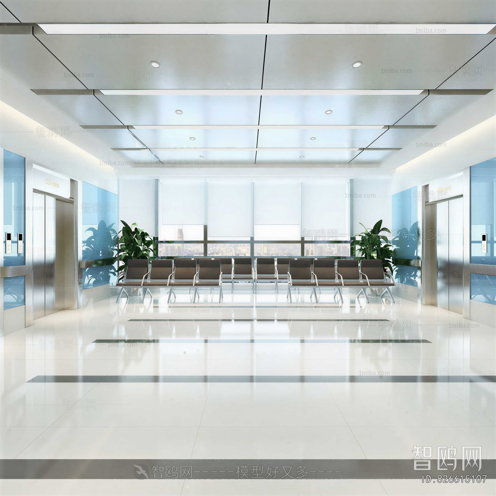 Modern Office Elevator Hall