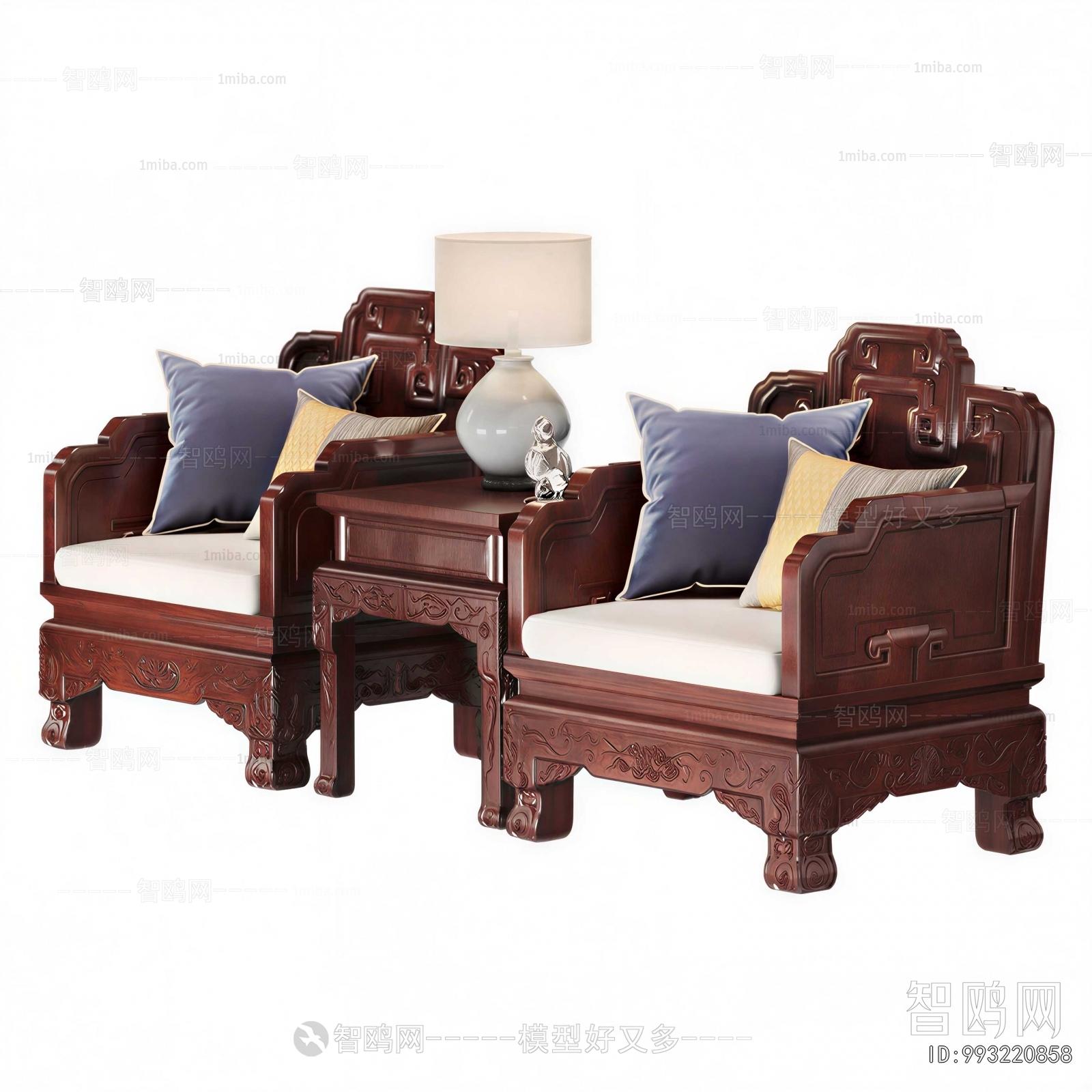Chinese Style Single Sofa