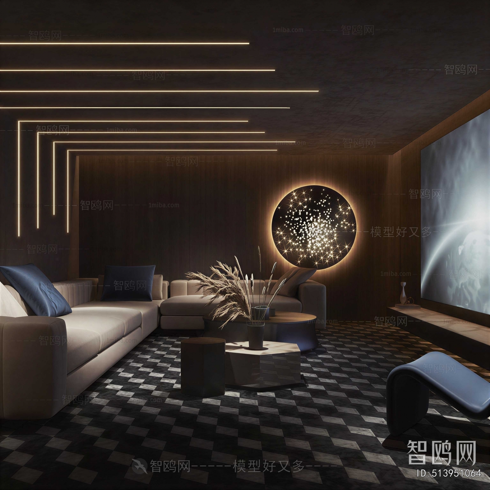 Modern Audiovisual Room