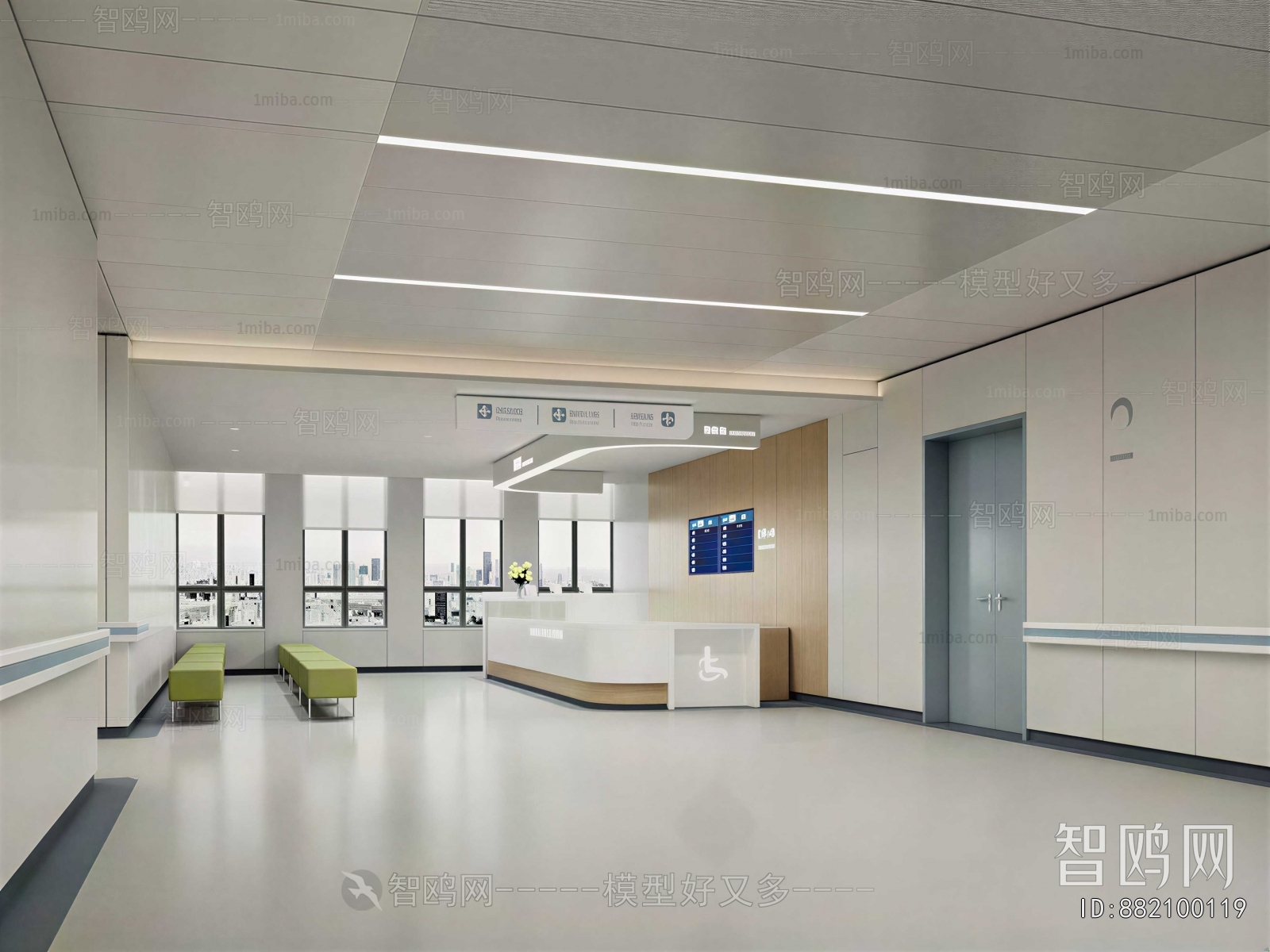 Modern Hospital Hall