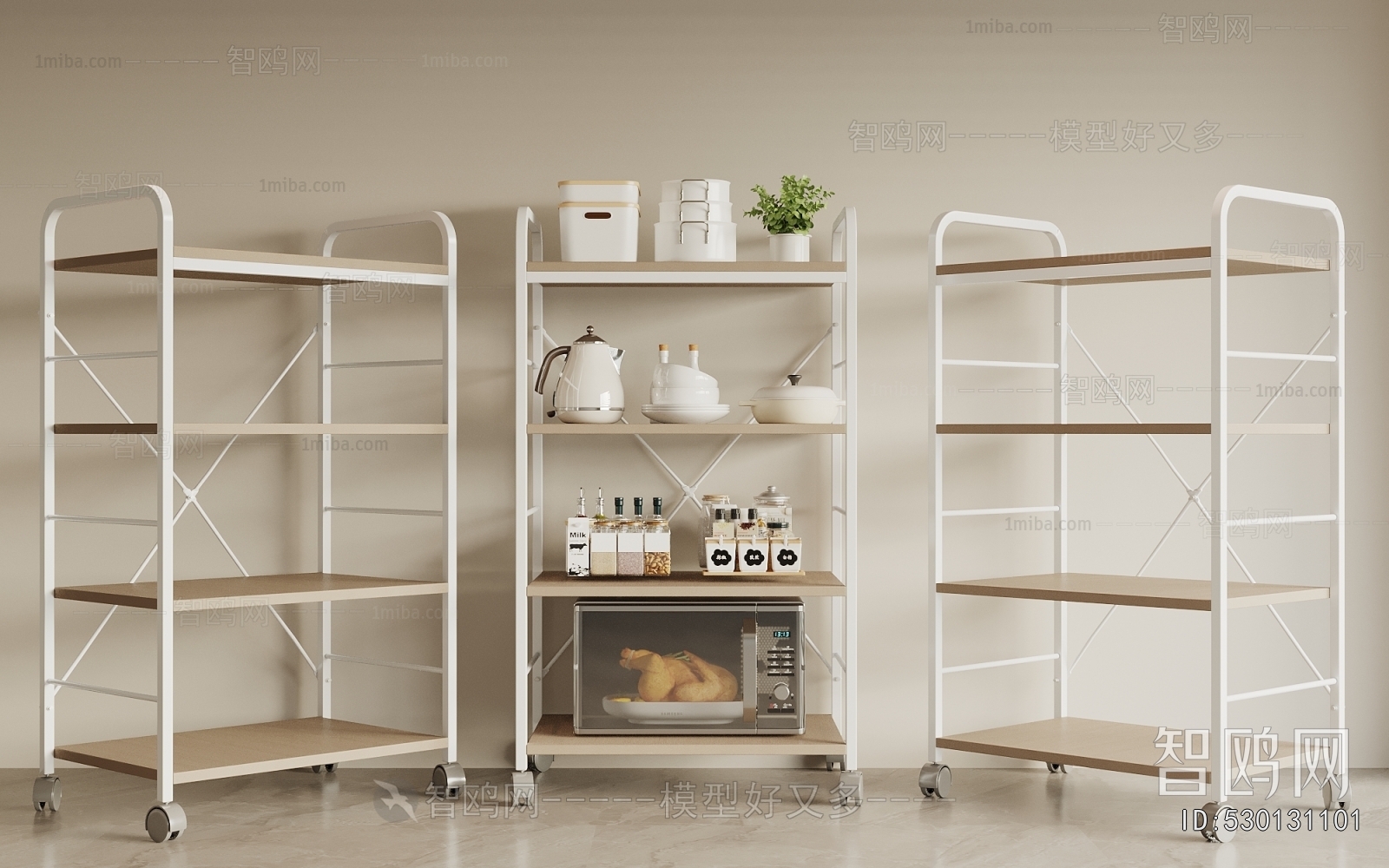 Modern Supermarket Shelf