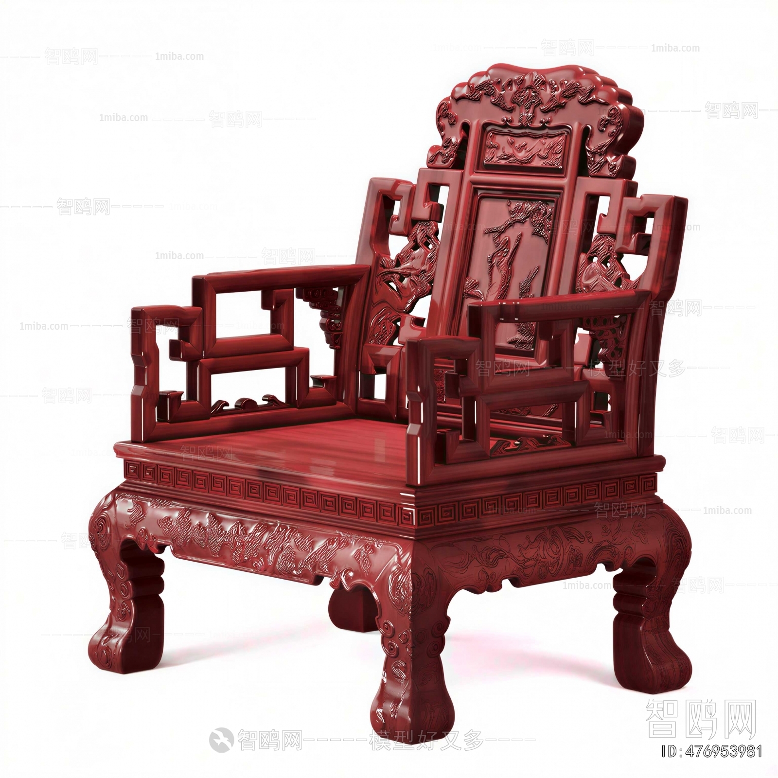 Chinese Style Single Sofa