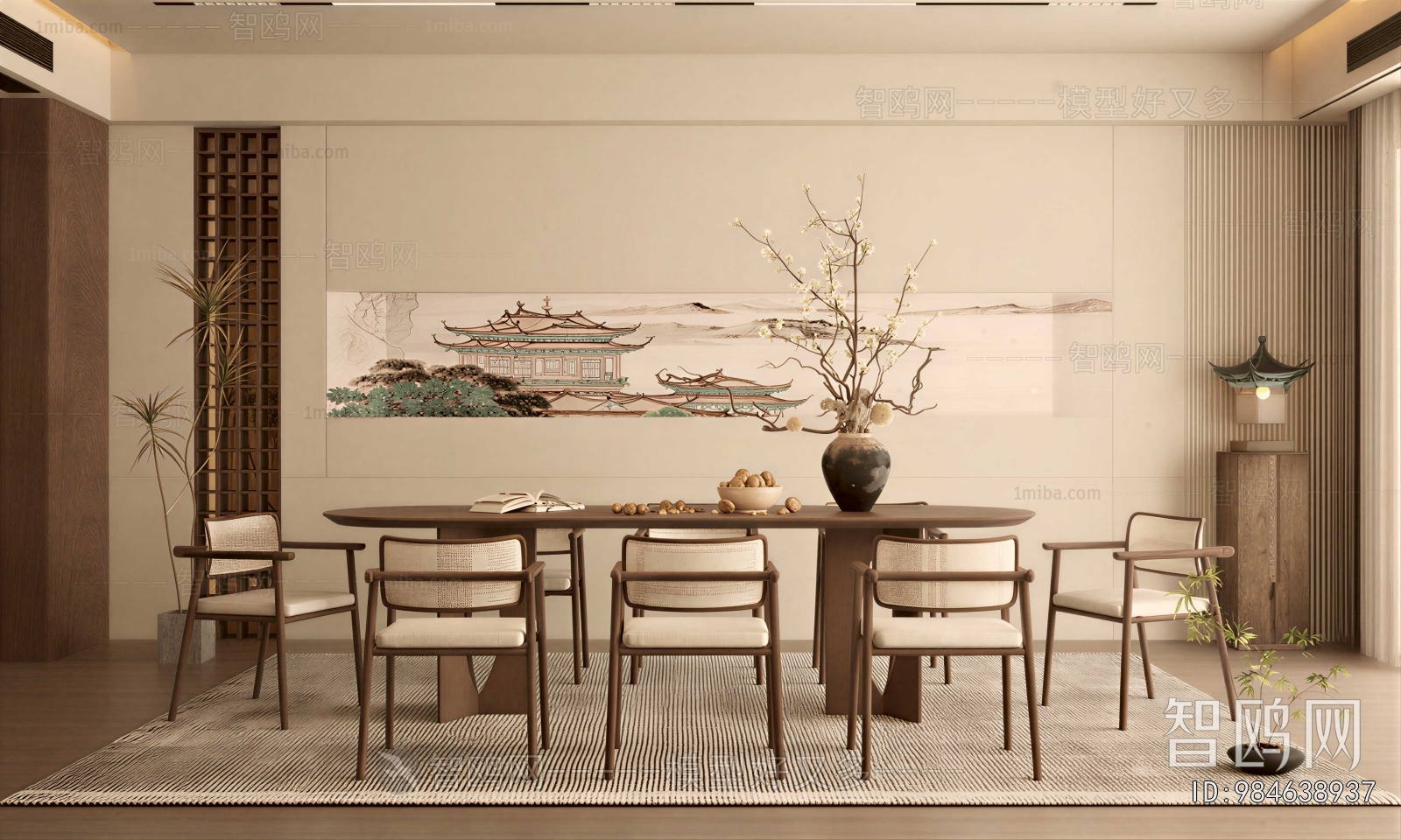 New Chinese Style Dining Room