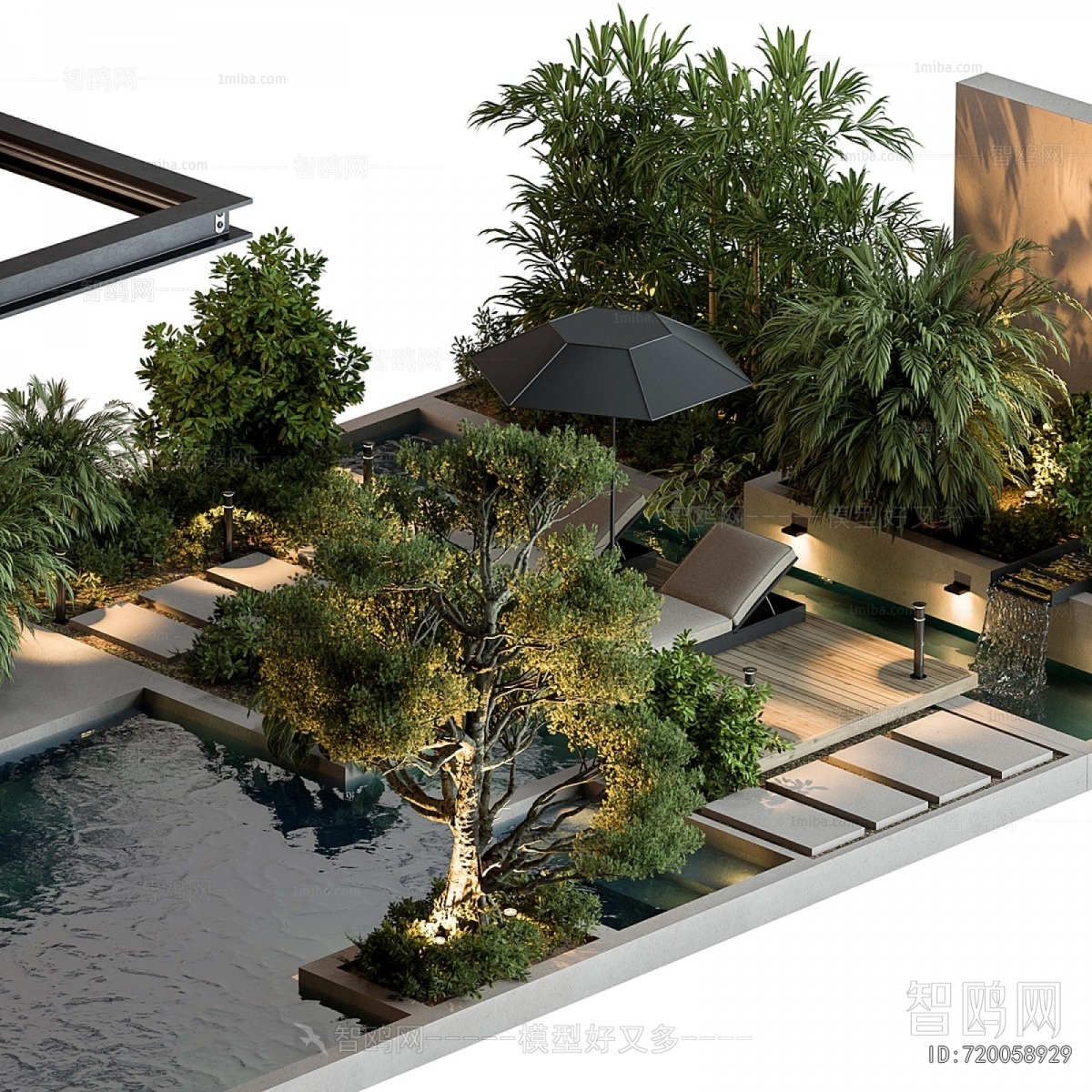 Modern Courtyard/landscape