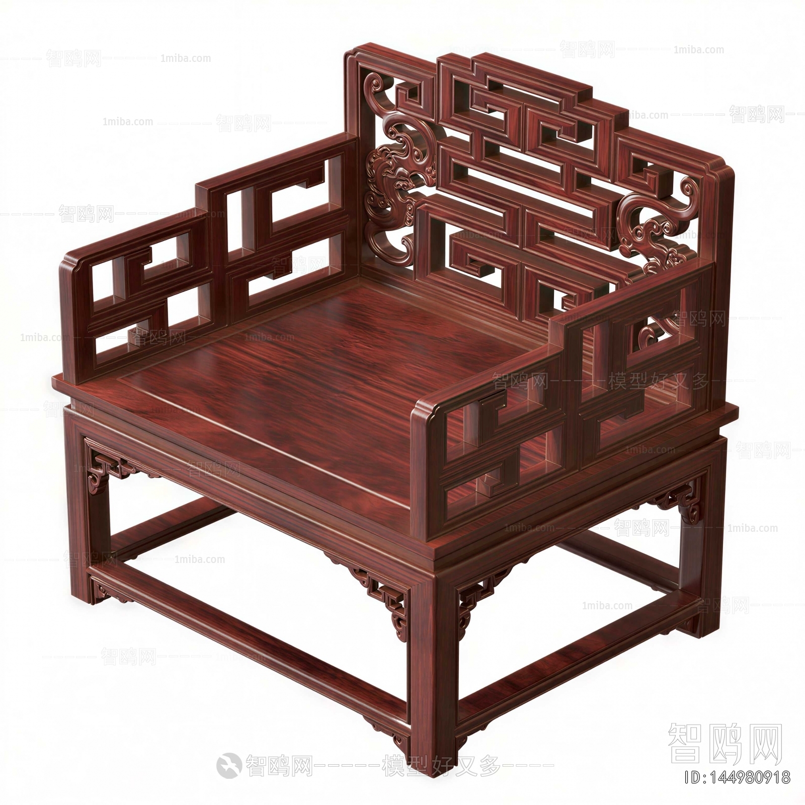 Chinese Style Single Sofa