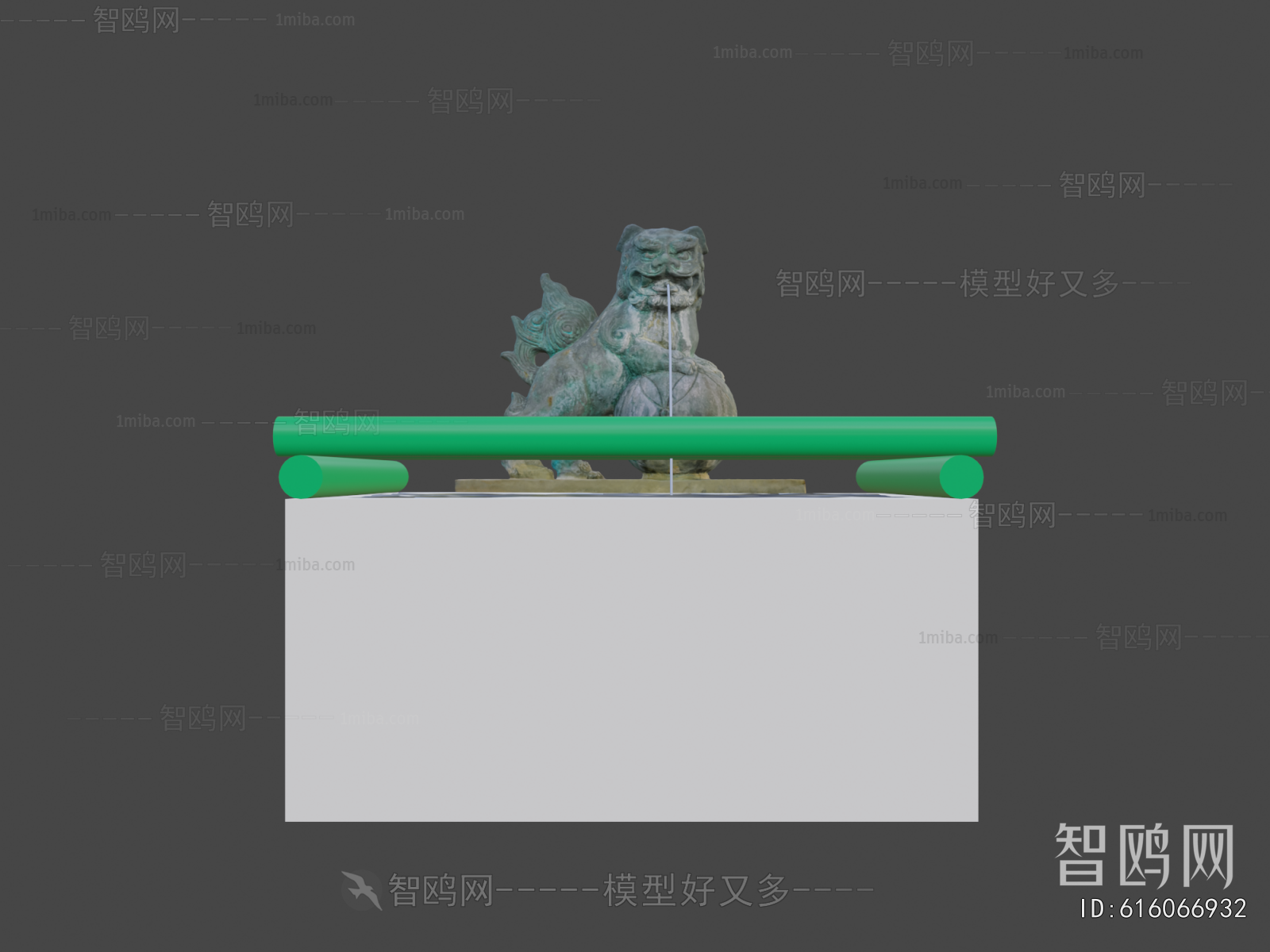 New Chinese Style Sculpture Sketch