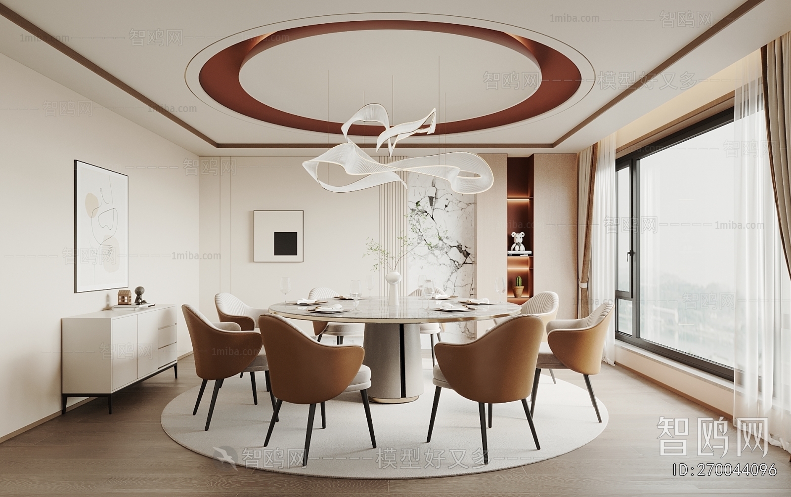 New Chinese Style Dining Room