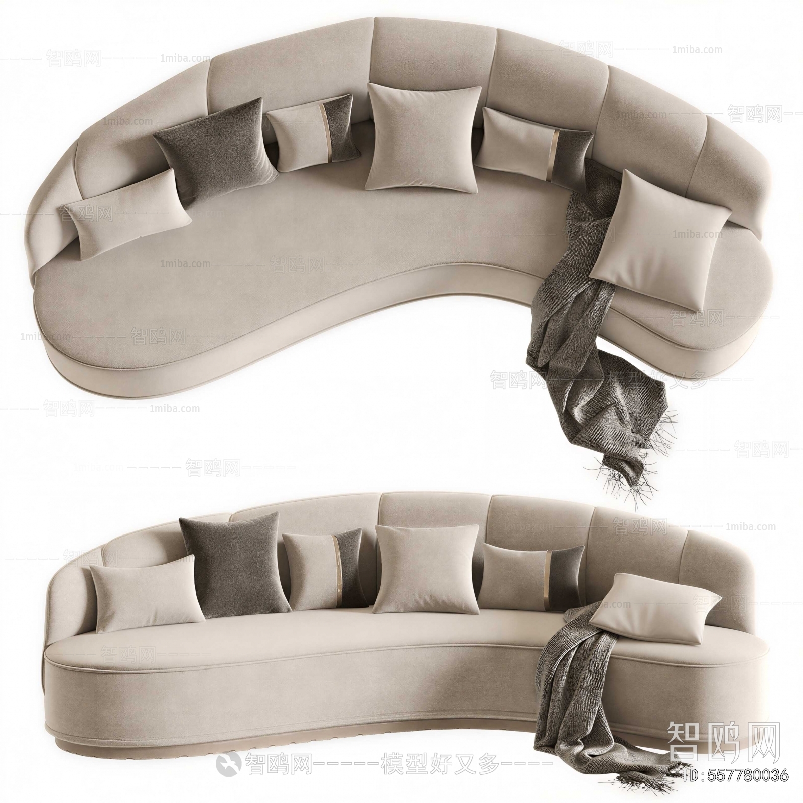Modern Curved Sofa