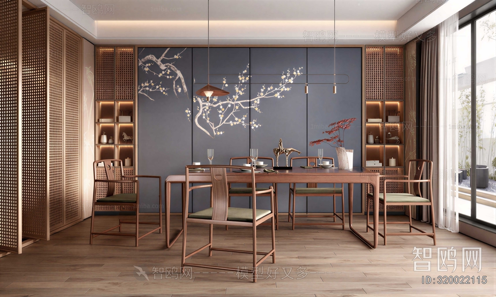 New Chinese Style Dining Room