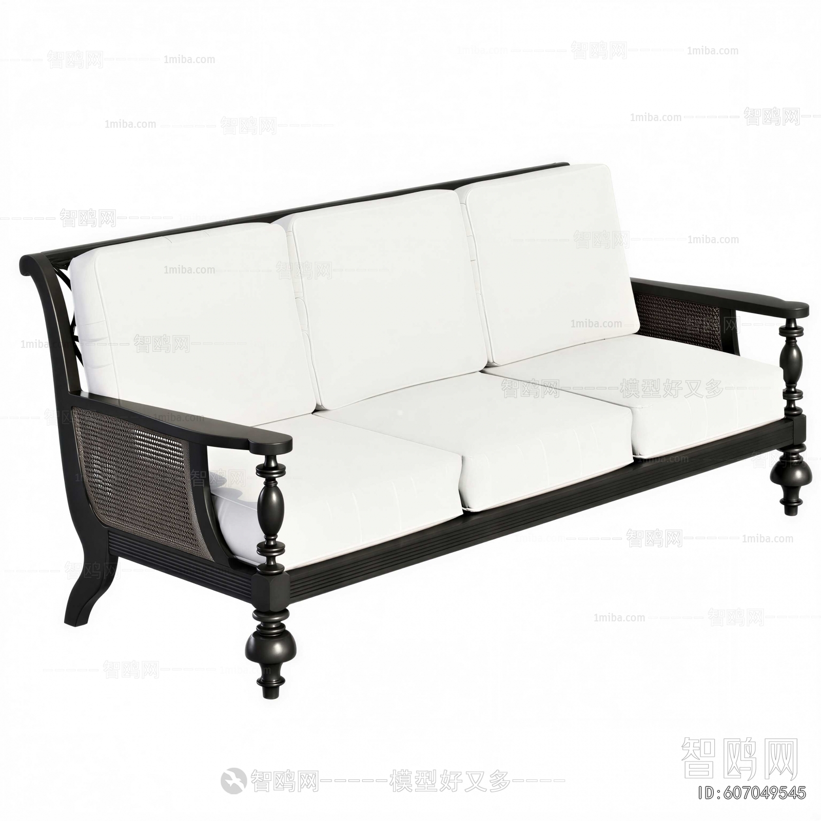 French Style Three-seat Sofa