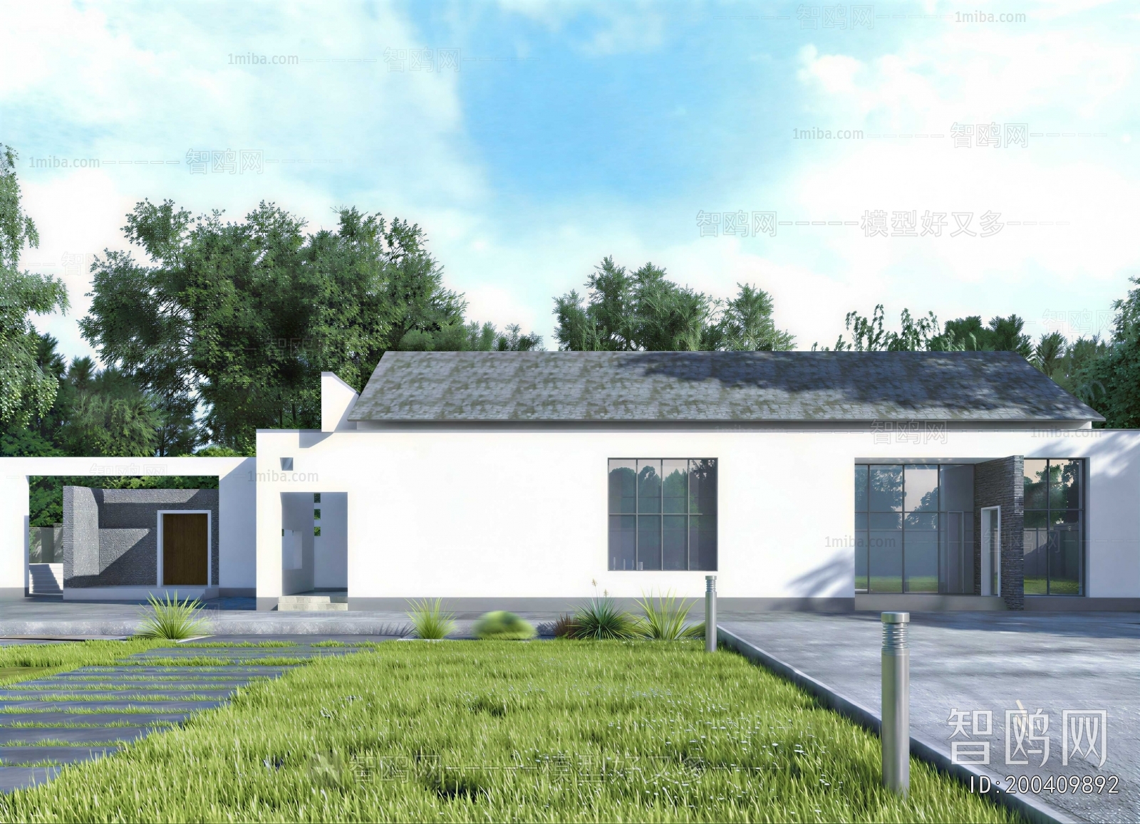 Modern Courtyard/landscape