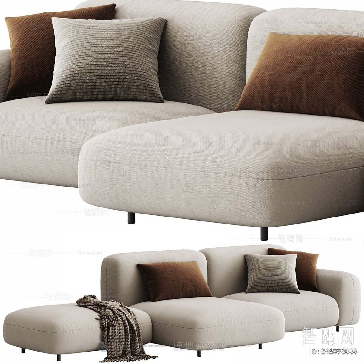 Modern Multi Person Sofa