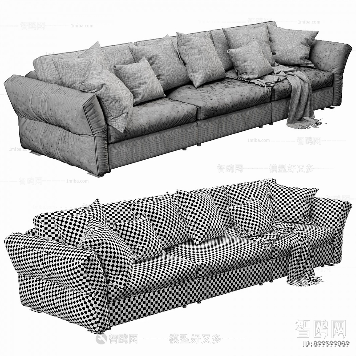 Modern Multi Person Sofa