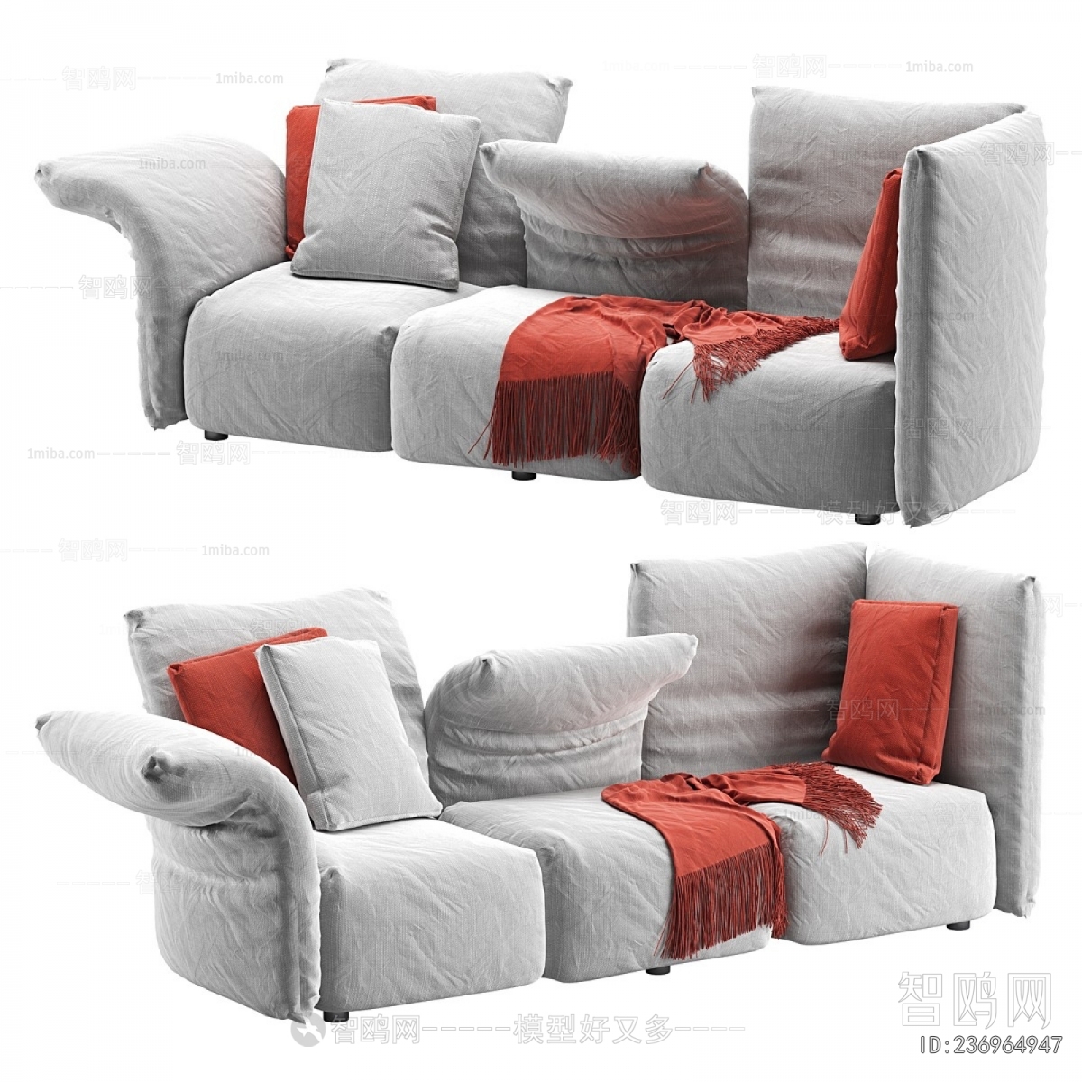 Modern Three-seat Sofa
