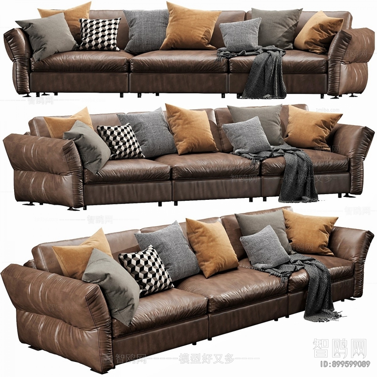 Modern Multi Person Sofa