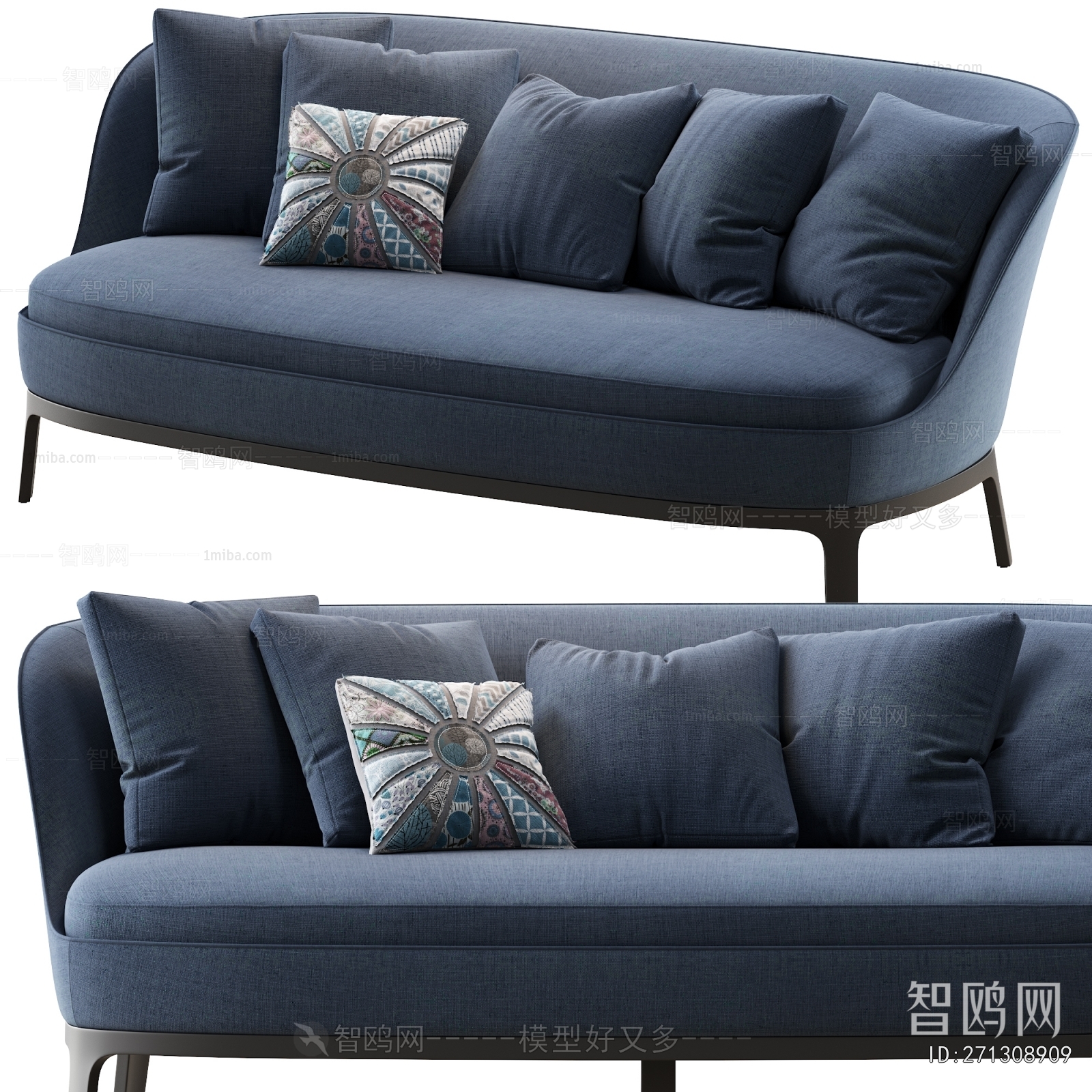 Modern Three-seat Sofa