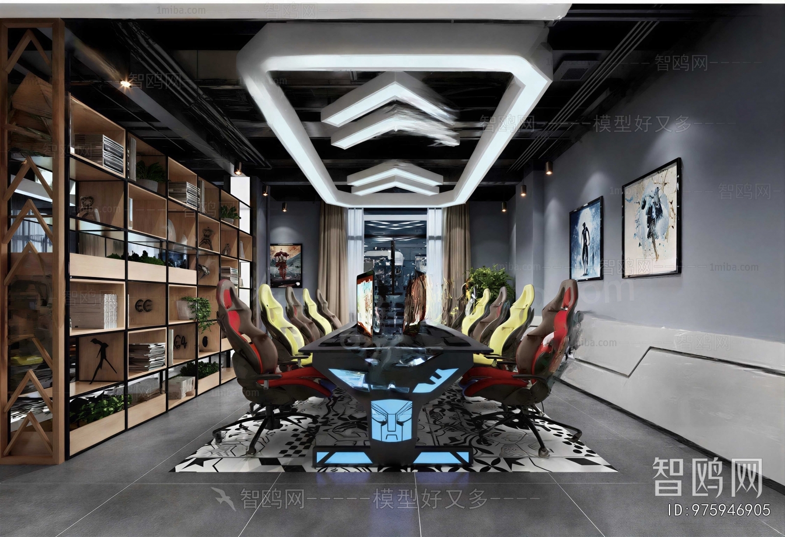 Industrial Style Meeting Room