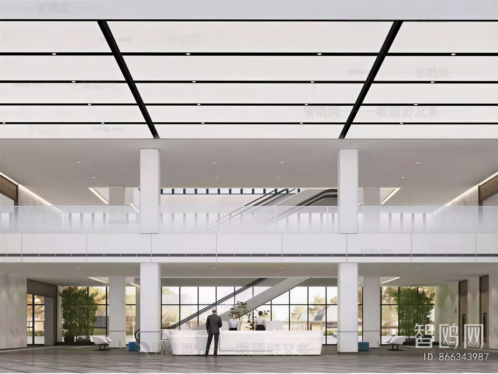 Modern Office Reception Desk