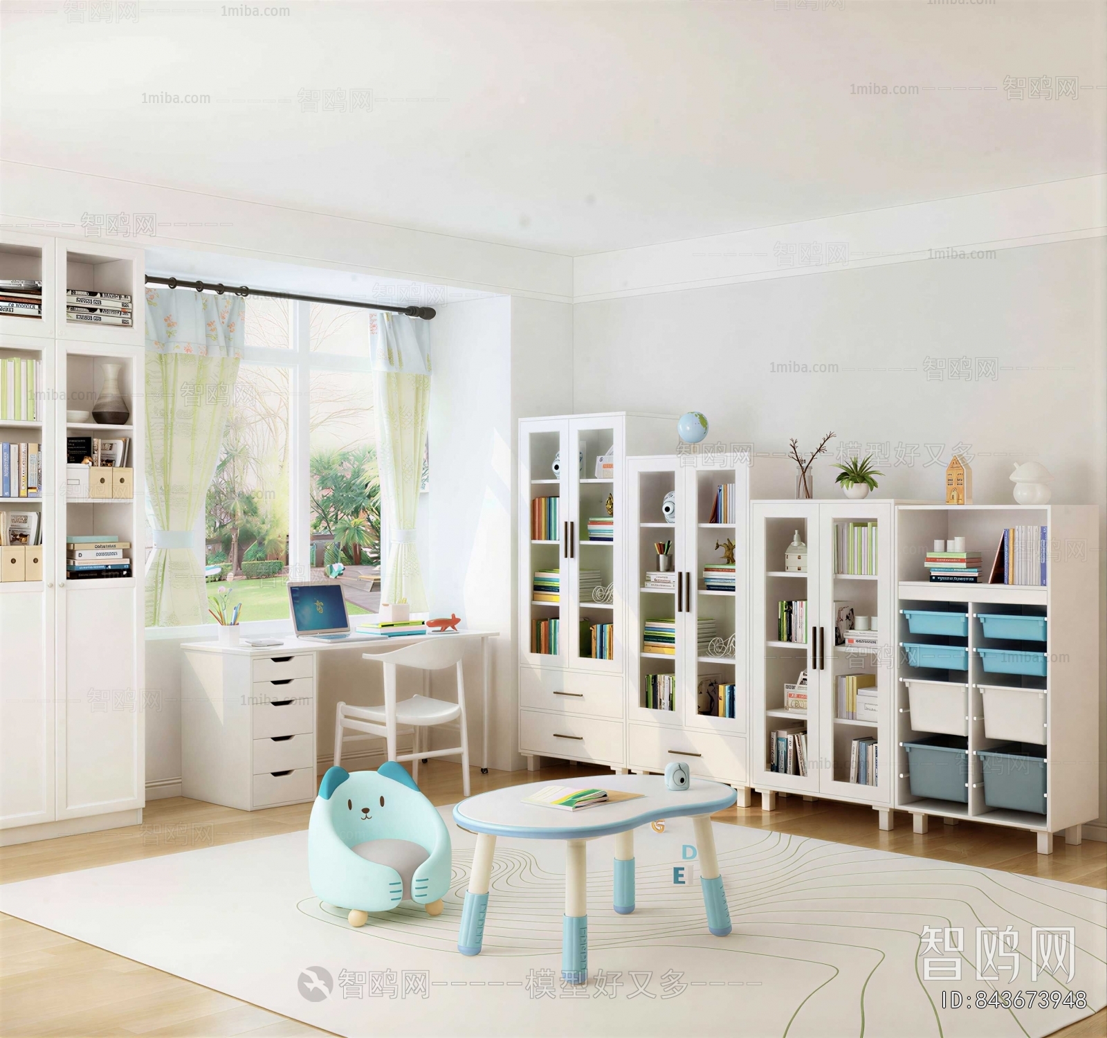 Nordic Style Study Space