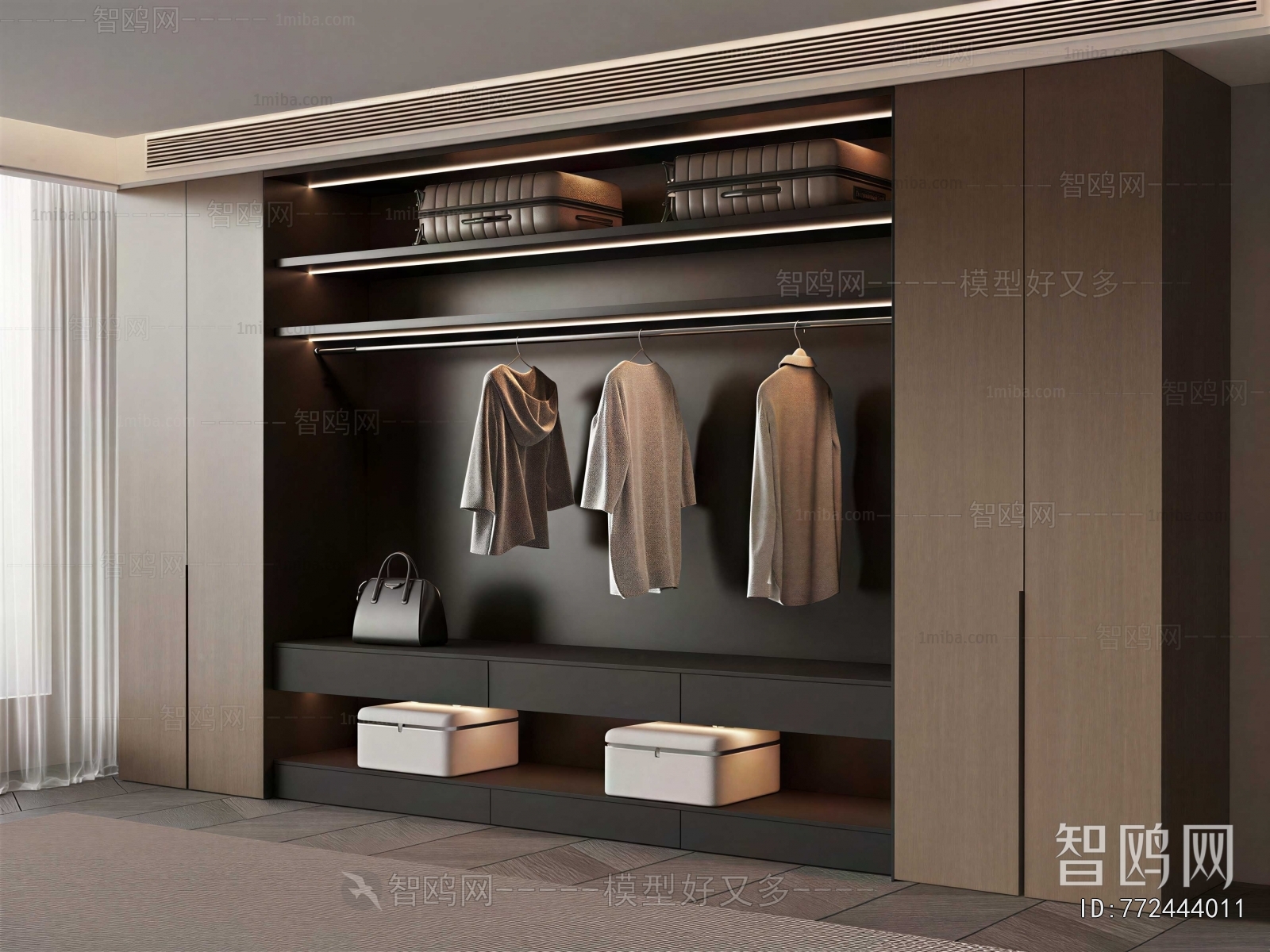 Modern Clothes Storage Area
