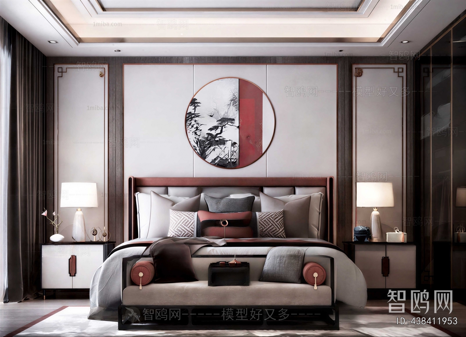 New Chinese Style Bedroom