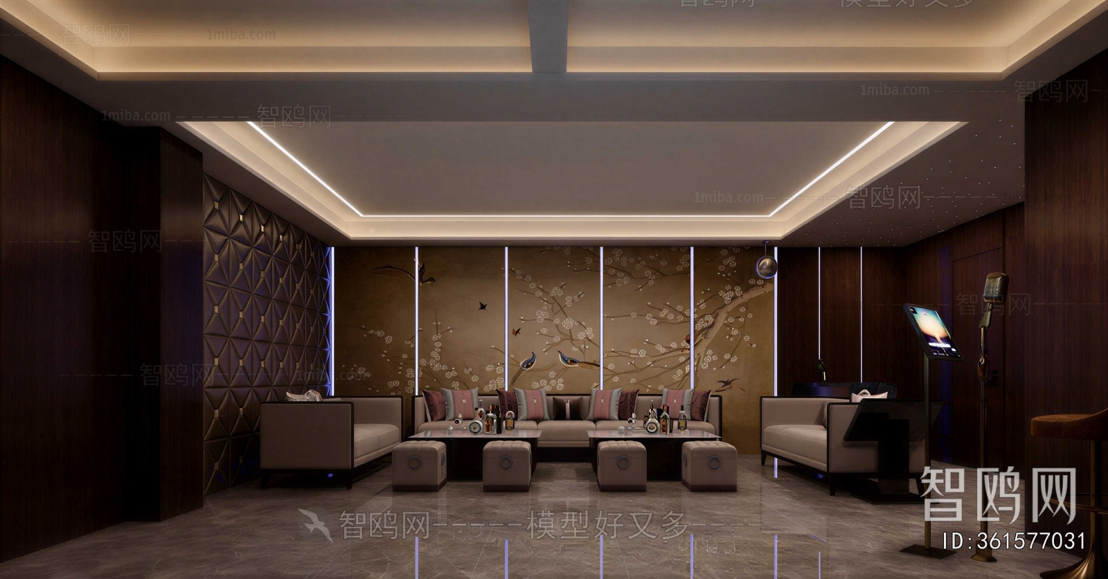 New Chinese Style Audiovisual Room