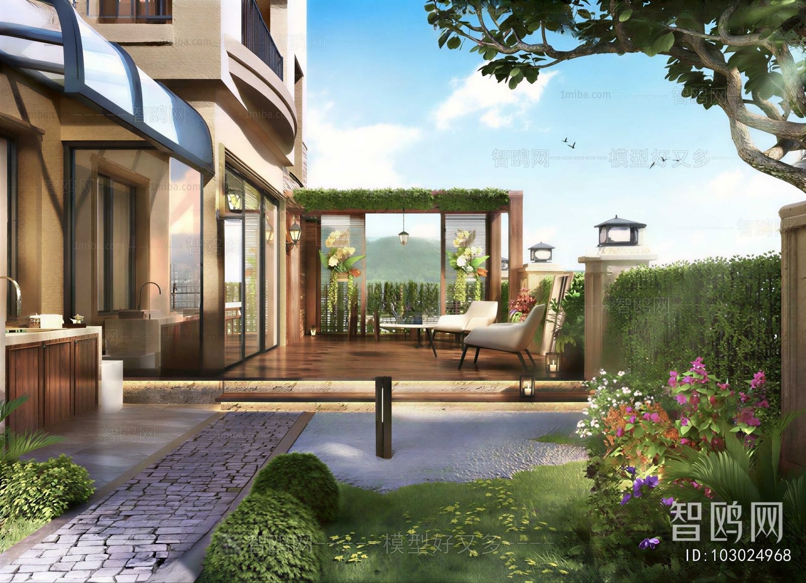 Modern Courtyard/landscape