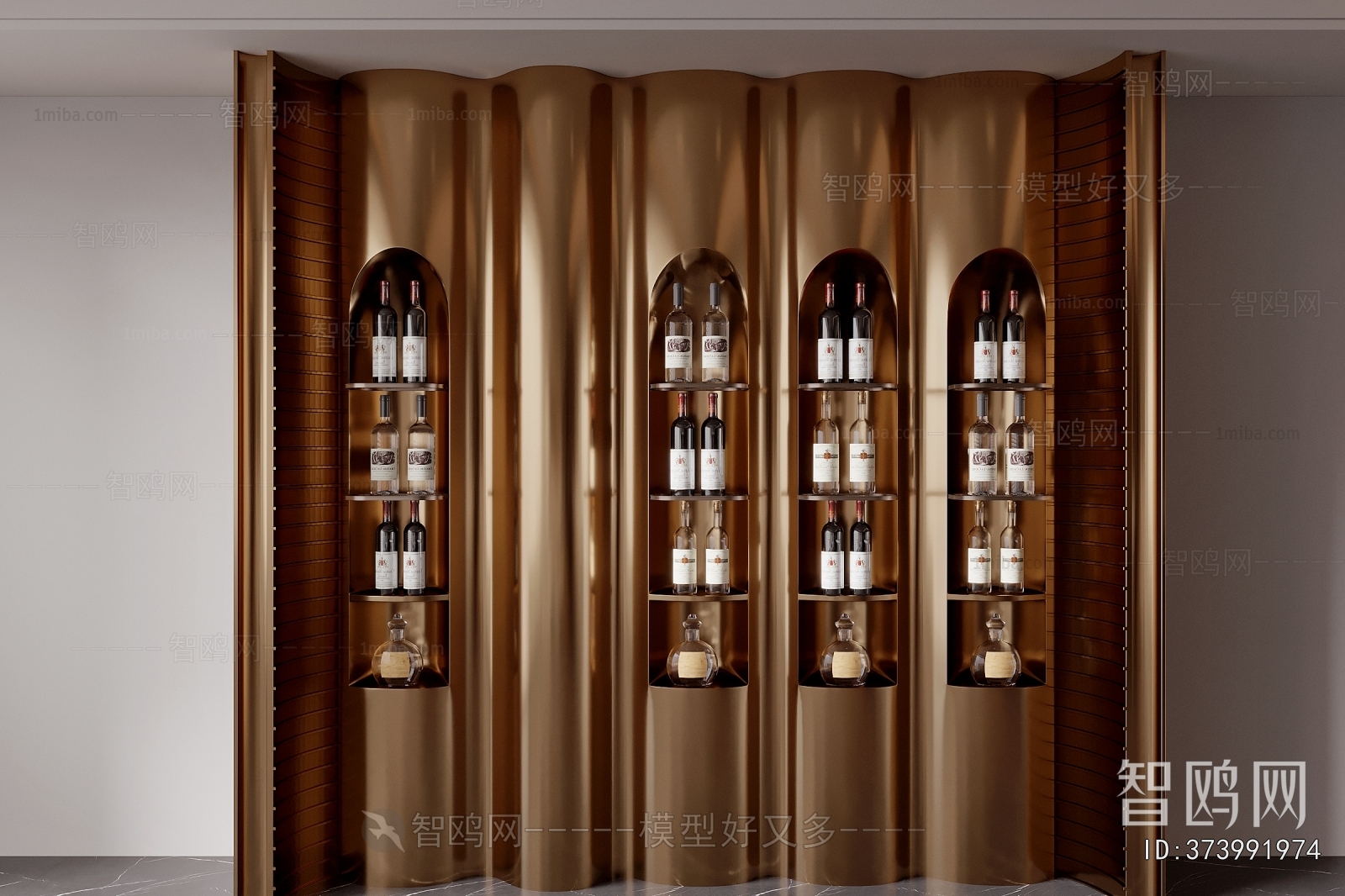 New Chinese Style Wine Cabinet