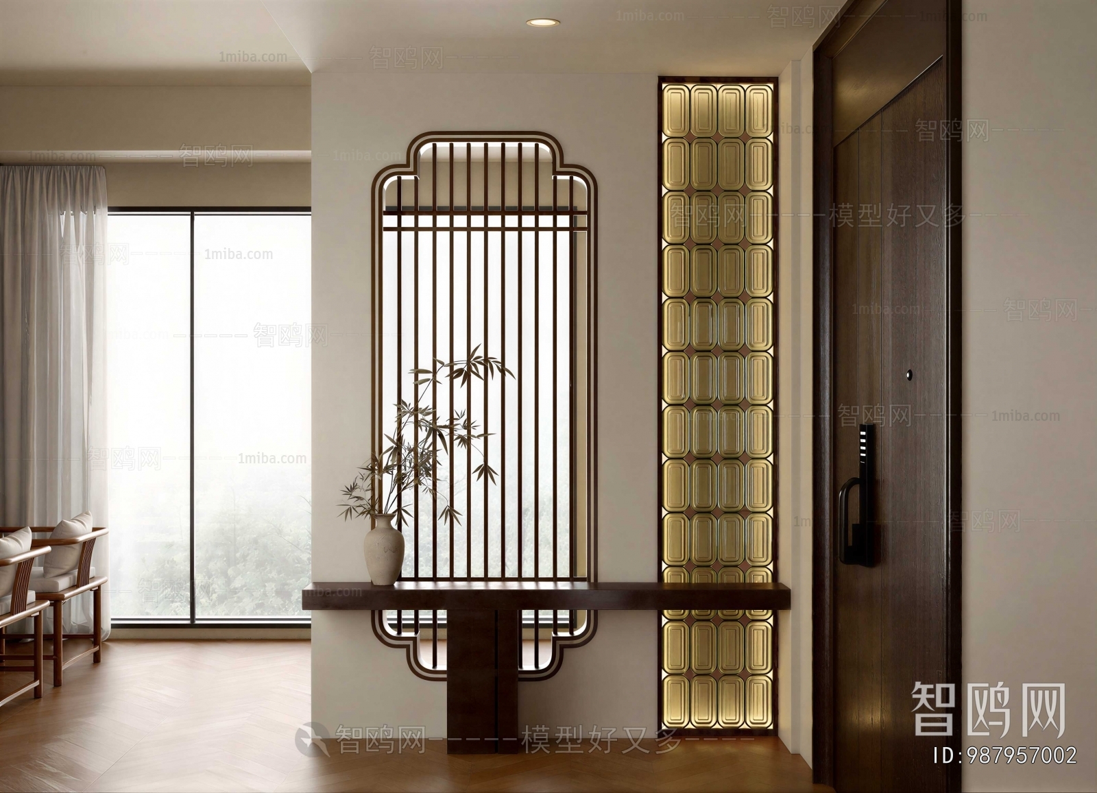 New Chinese Style Hallway