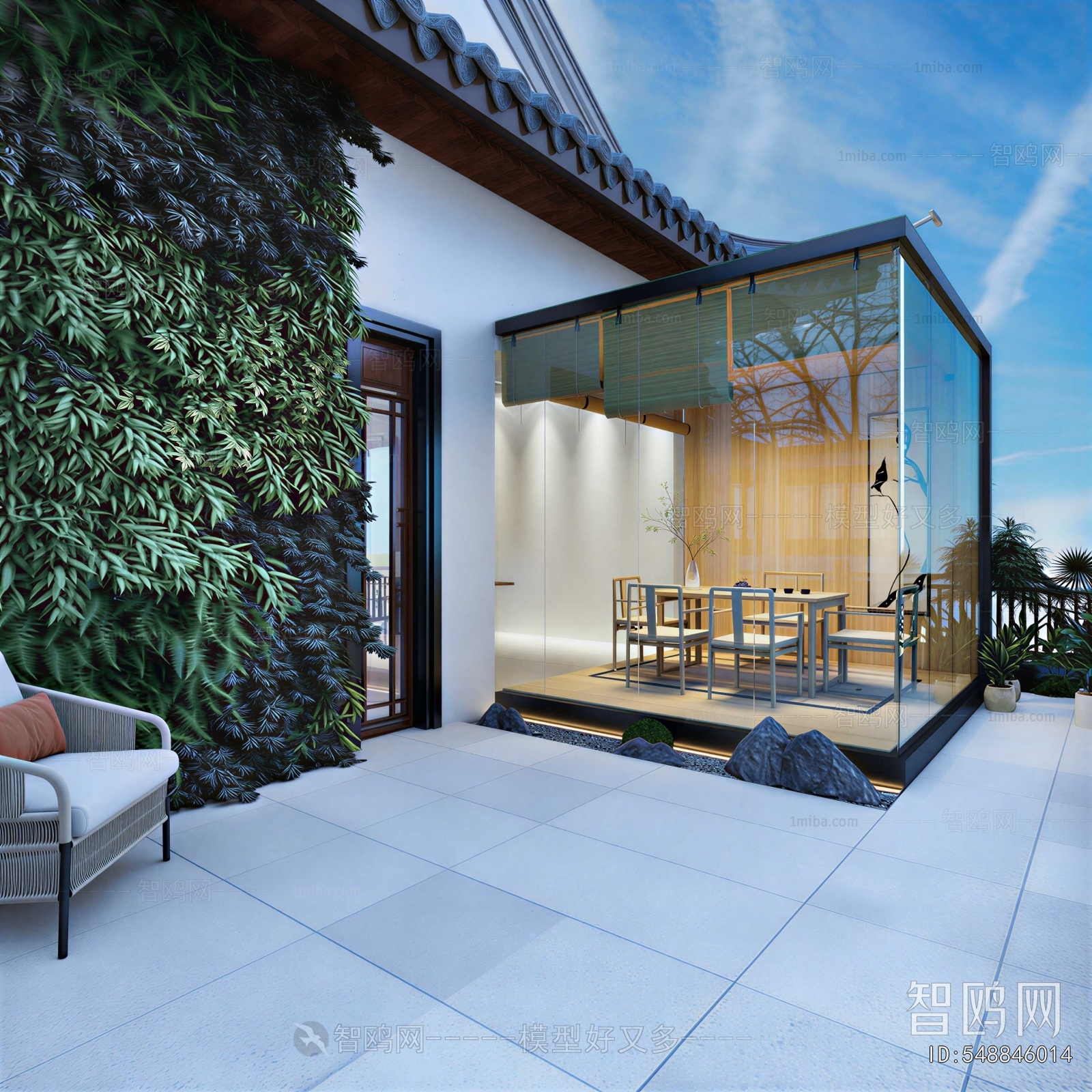 New Chinese Style Courtyard/landscape