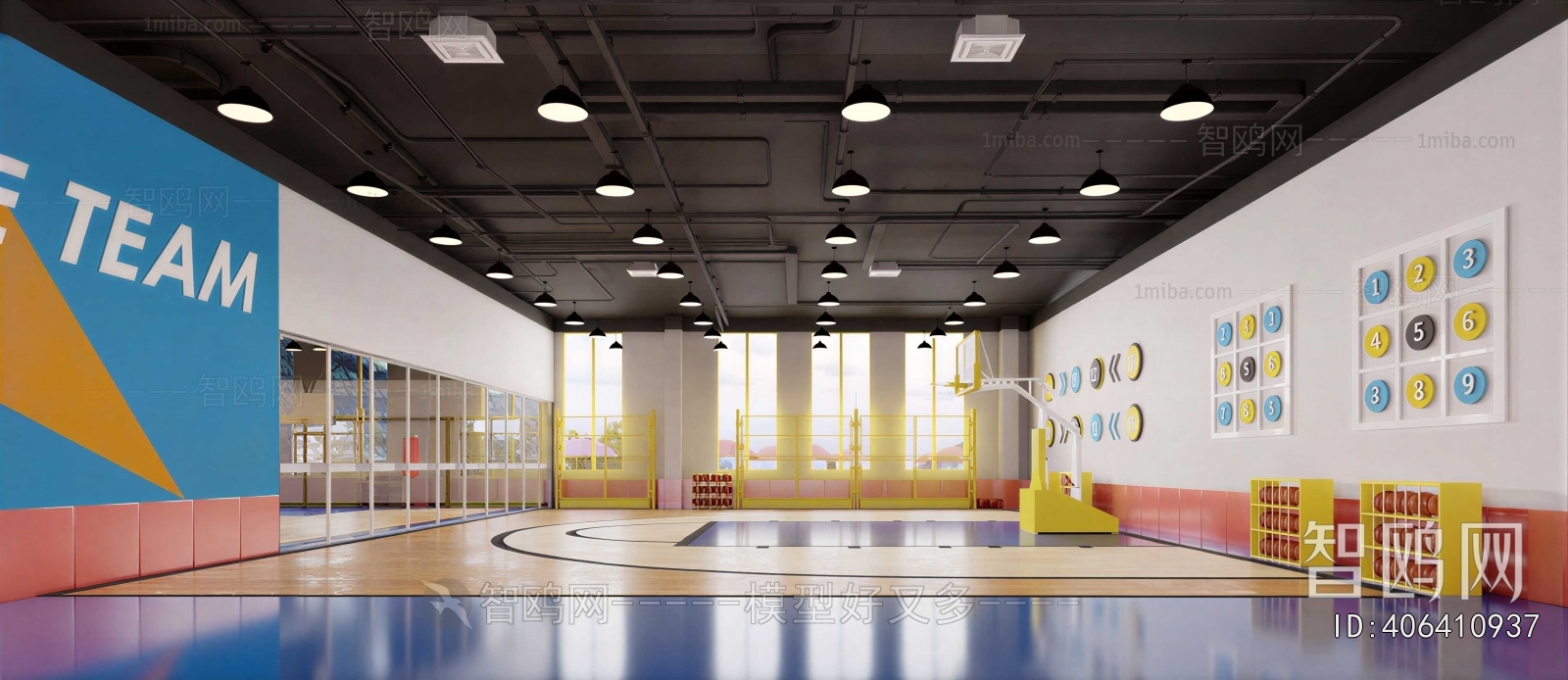 Modern Basketball Arena