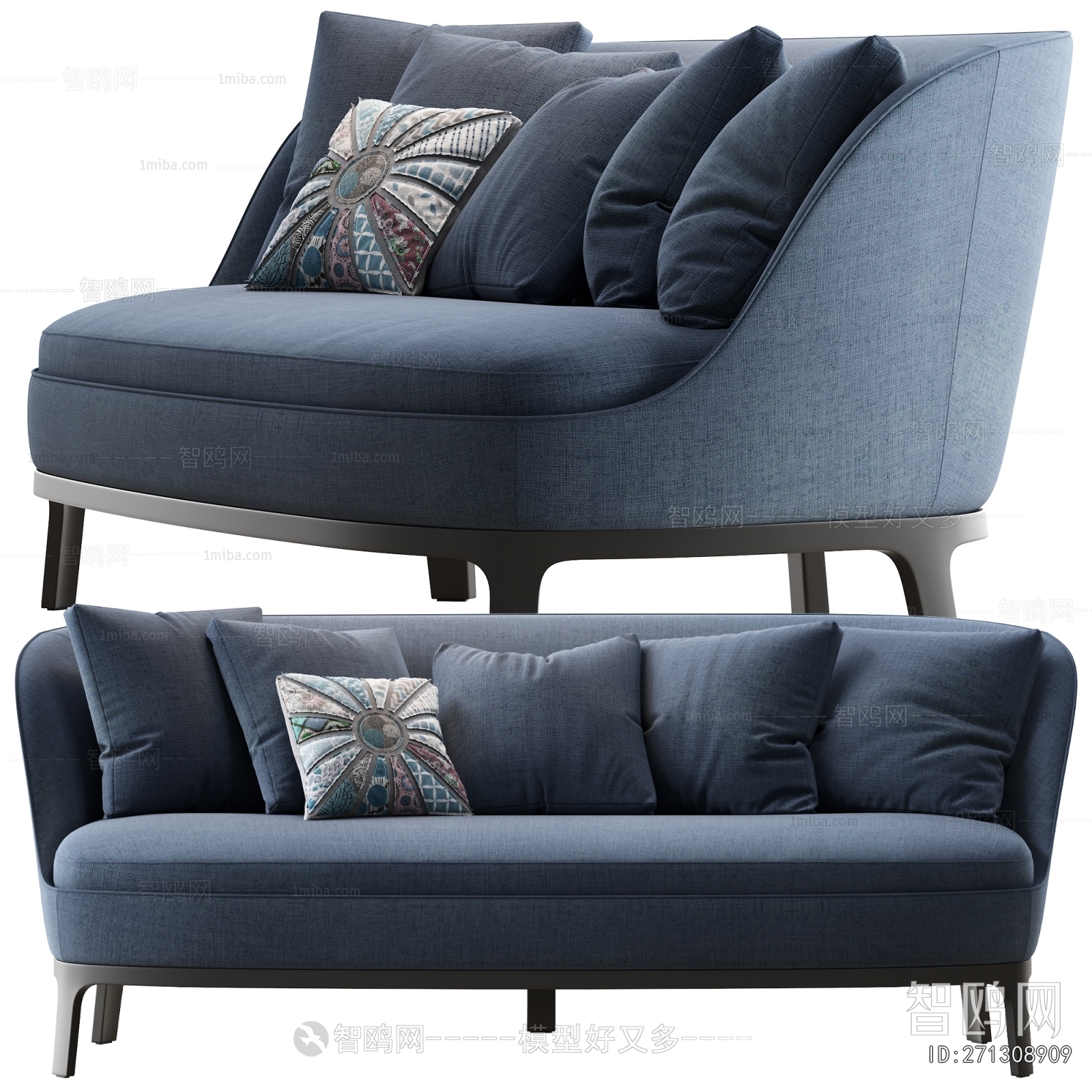 Modern Three-seat Sofa
