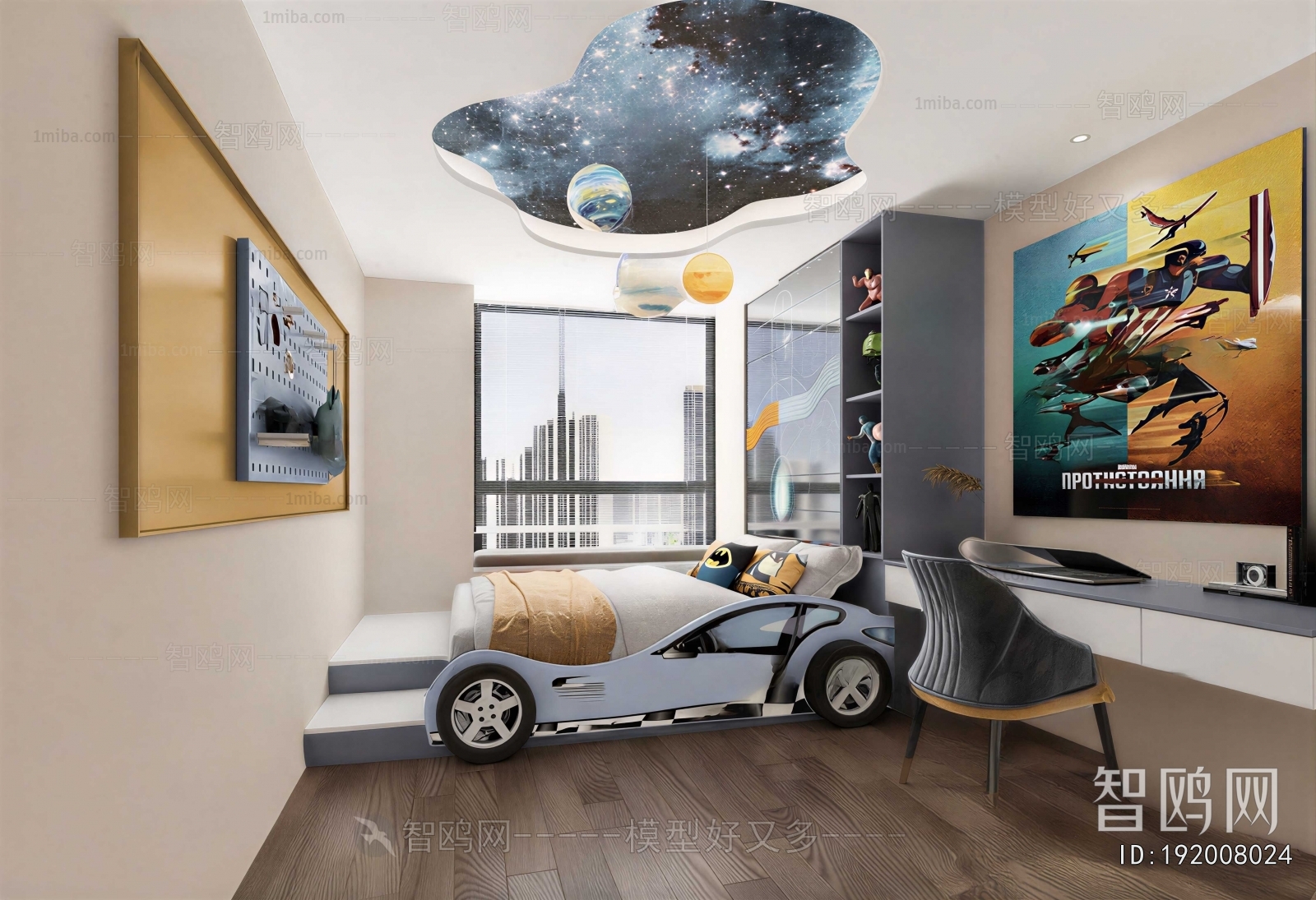 Modern Boy's Room And Son's Room