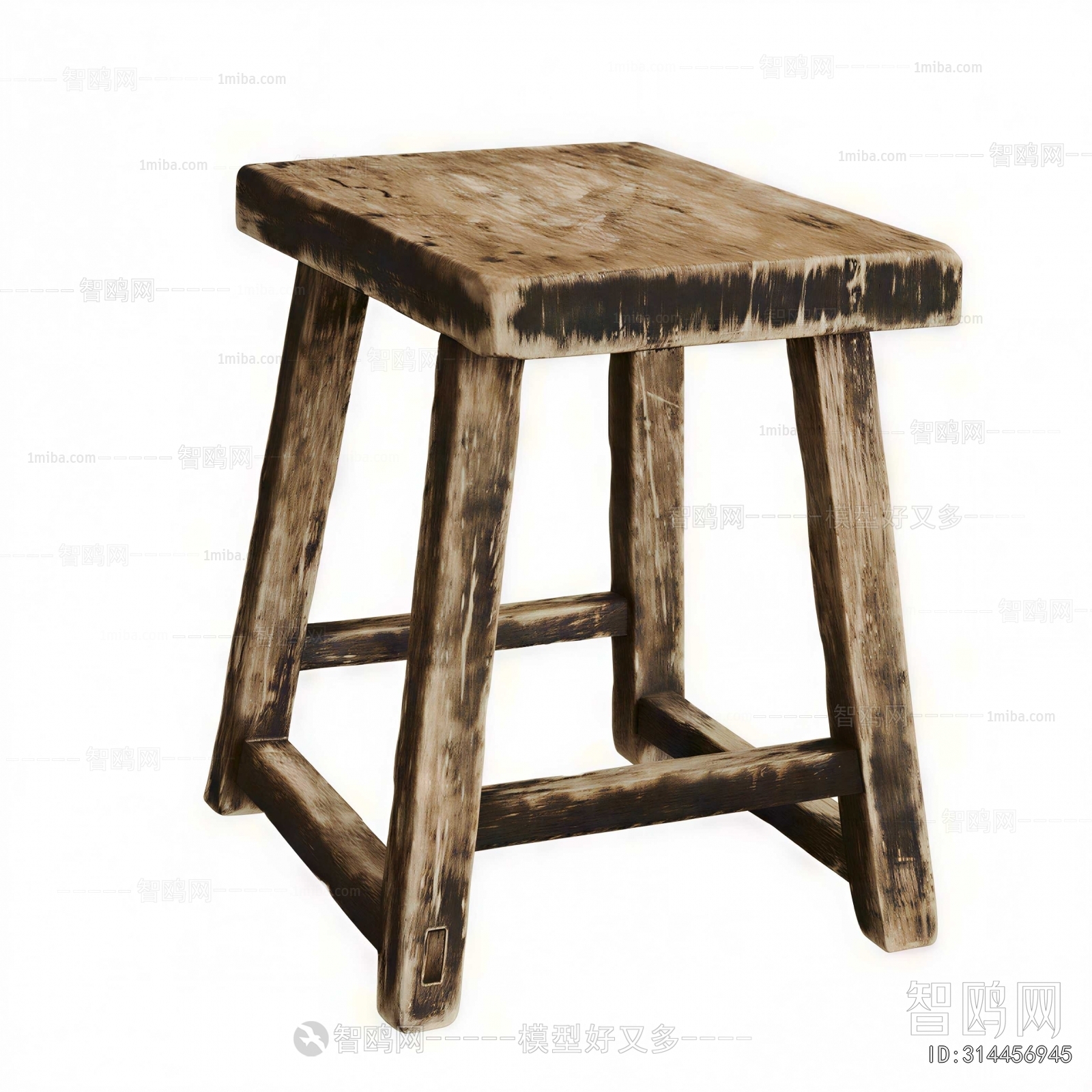 Wabi-sabi Style Stool