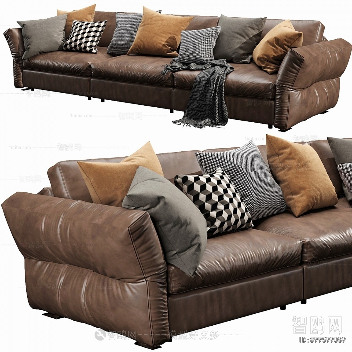 Modern Multi Person Sofa