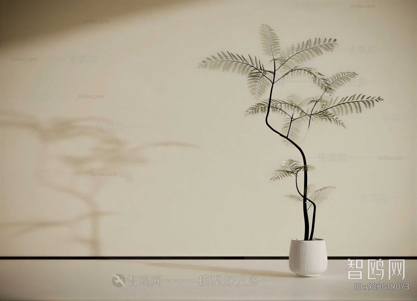 Modern Ground Green Plant Potted Plants