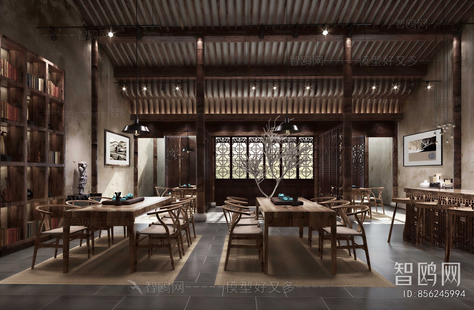 New Chinese Style Teahouse Tea House