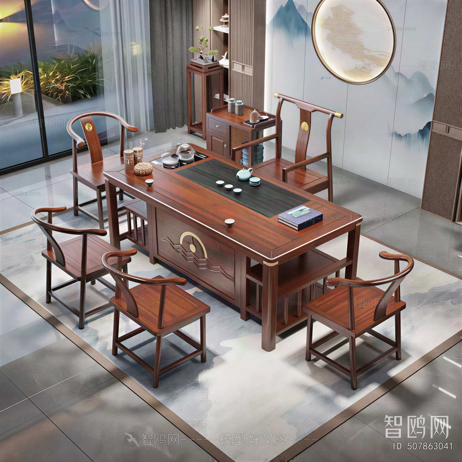 New Chinese Style Tea Tables And Chairs