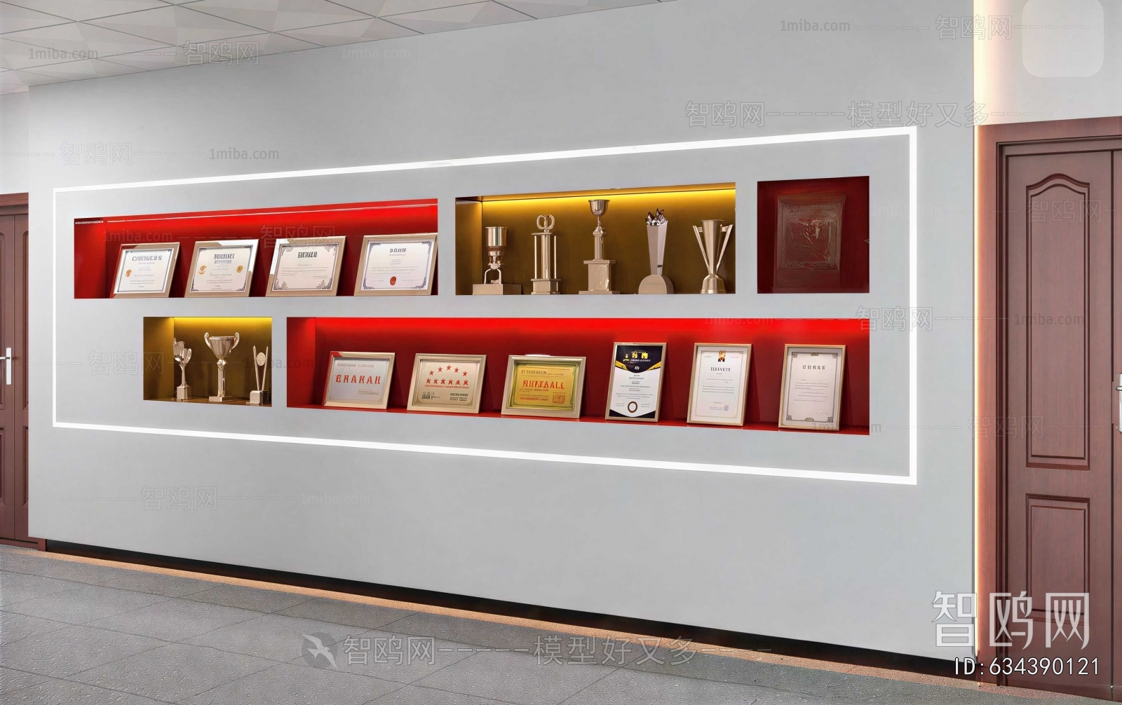 Modern Flag/badge/trophy/certificate