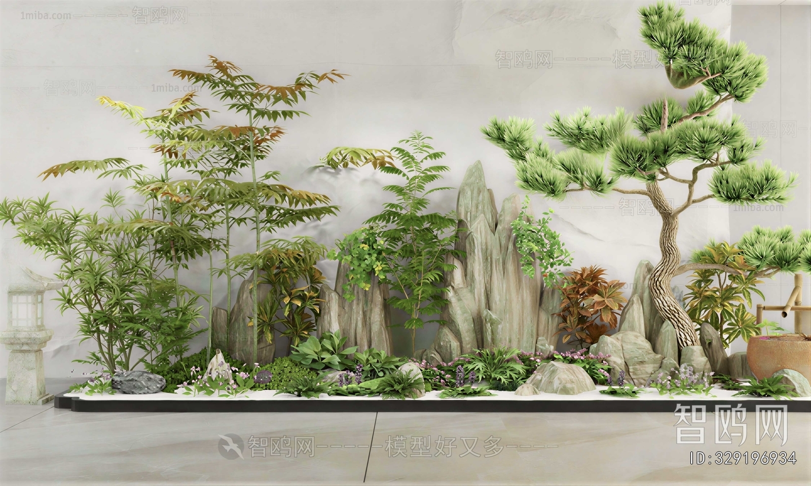 New Chinese Style Plant Landscaping